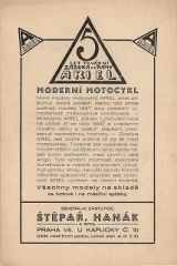 1927 Ariel predajný Leták
