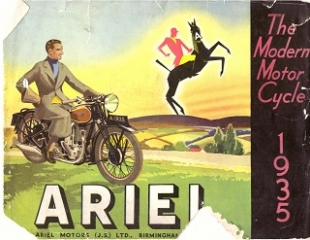 1935 Ariel predajný katalóg